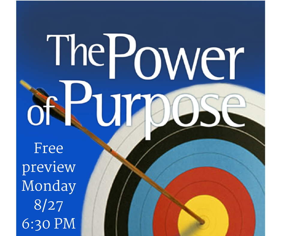 Free preview evening for the Power of Purpose